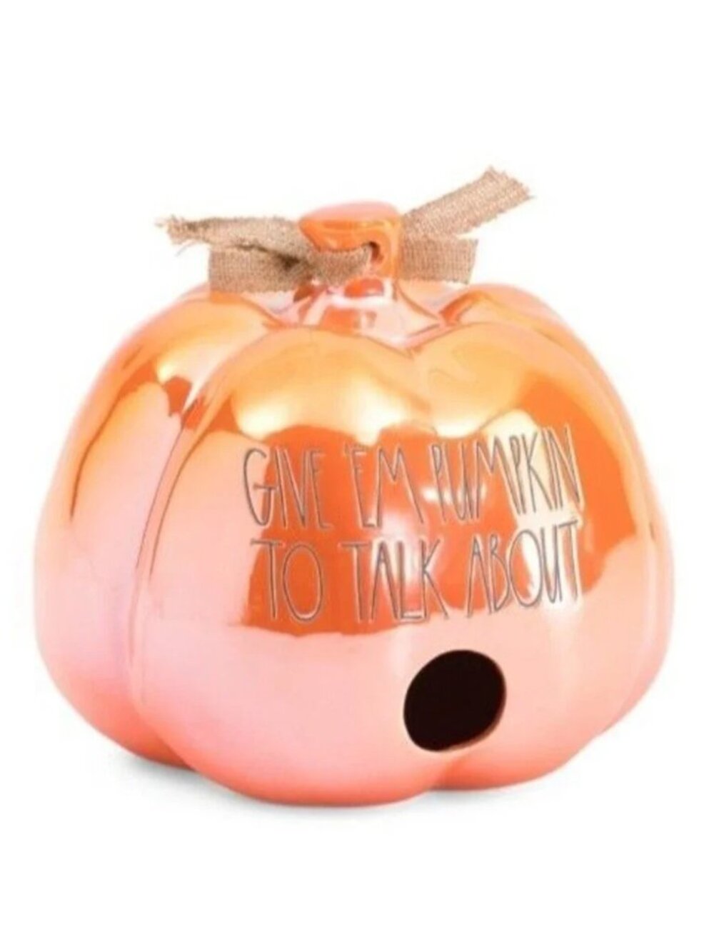 Rae Dunn Artisan Collection by Magenta Give 'Em Pumpkin To Talk About Birdhouse